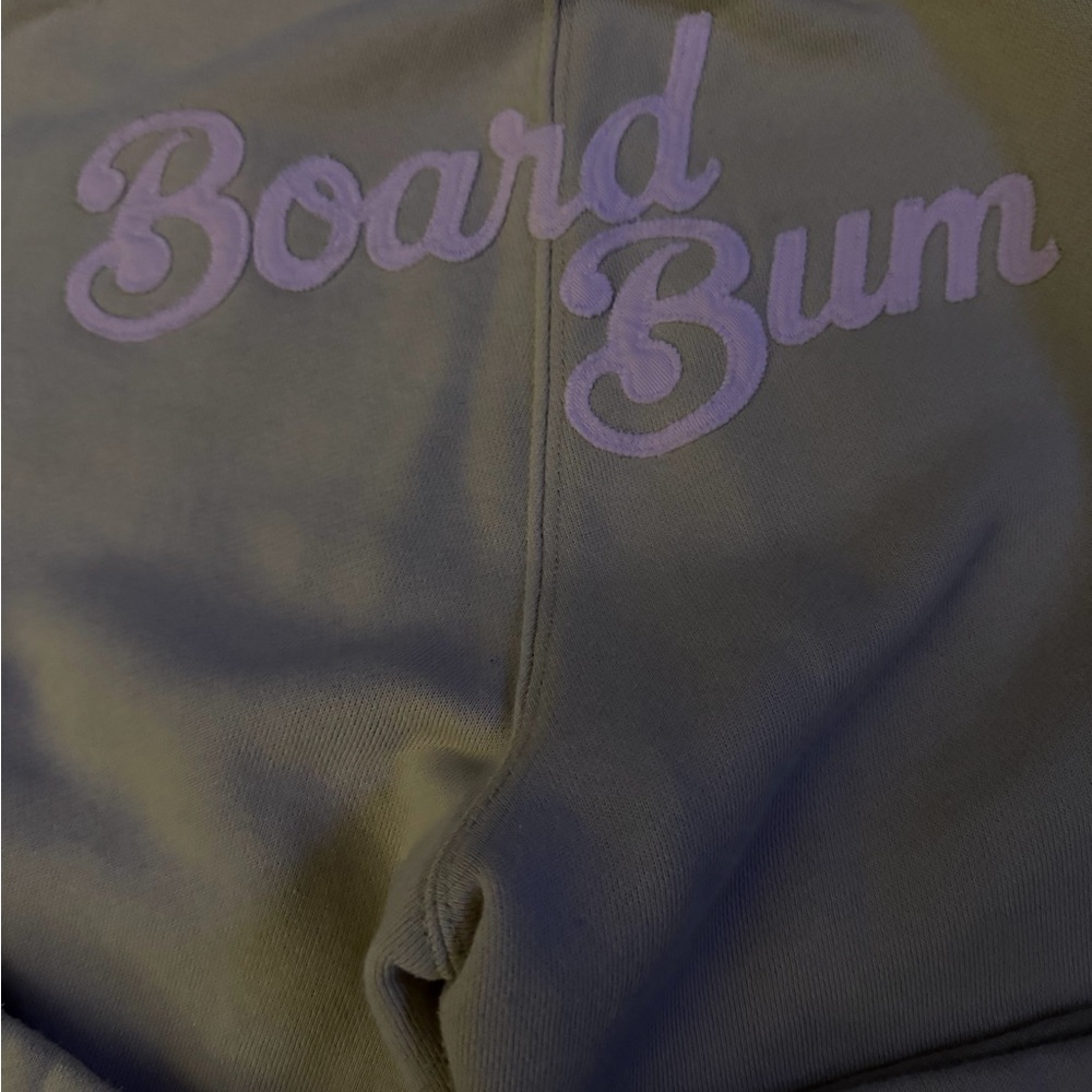 Rare Abercrombie Fitch Tan Sweatpants w/Embellish snowflake & board bum on butt - Picture 4 of 9